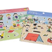 韓國史努比 (Peanuts) 立體泡泡貼紙組 花生漫畫裝飾泡泡貼 胖胖貼紙 戶外露營系列 公園/風箏系列