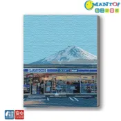 MANTO數字油畫DIY [雪富士] 台灣製釘好內框套組 日本花海歐洲風景 成人減壓藝術 兒童啟蒙玩具 生日禮物