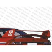 三菱 MITSUBISHI Lancer Virage Evo-6款 碳纖維 烤漆黑 尾翼 空力套件 汽車改裝