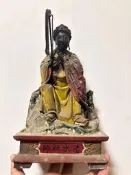 神像 佛像 拜拜用具 早期紙糊清水祖師一圖一物標價就是賣價 -782