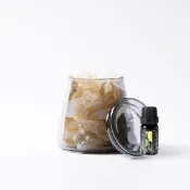 【康是美官方網購】【Montagne】黃水晶｜富士山晶礦杯鍍色款（贈杯蓋）｜佛手柑10ml _廠商直送