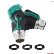 美式（美國/加拿大）園藝灌溉雙通水龍頭分流器 一分二Y型水管分流器