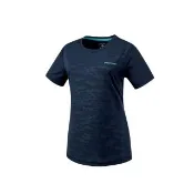 【Mountneer 山林】女透氣排汗抗UV上衣-深藍-51P12-88(T恤/女裝/上衣/休閒上衣)