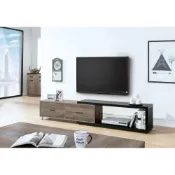 (店+)【全台傢俱】HY-26 肯特 古橡色 4尺伸縮電視櫃 台灣製造 傢俱工廠特賣