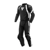 【優惠特價】義大利 DAINESE AVRO 4 LEATHER 2PCS SUIT 連身皮衣 黑黑白 兩件式 騎士