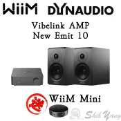 【送Mini】WiiM Vibelink AMP 綜合擴大機+Dynaudio New Emit 10 書架喇叭 公司貨