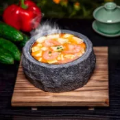 全球選品1館 生活百貨 石鍋拌飯加厚加深然粗獷石鍋泡泡雞料理韓式石碗餐具商