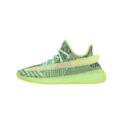 (店+)【adidas 愛迪達】FW5191 adidas originals Yeezy Boost 350 V2 Yeezreel 織物 厚底潮流 減震防滑耐磨 低幫 生活休閒鞋 男女同款 黑綠 愛迪達女鞋 運動鞋女 女鞋 愛迪達男鞋 男運動鞋 男鞋