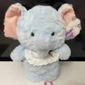 優趣甄選☆可愛小象動物絨毛玩具布娃娃蝴蝶結小象睡覺抱枕灰色小象桌伴藍色小象兒童安撫玩偶魔法大象生日交換禮物☆批價199元