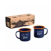 英國把握光陰琺瑯濃縮咖啡杯組EspressoSet(一組二入)