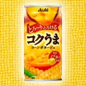 (店+)【ASAHI 朝日】日本原裝進口 日式巧達奶油玉米濃湯 185ml (省時料理熱飲品 常溫保存 野餐必備 方便攜帶) 生日禮物 即食補充