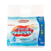 (店+)日本 Pigeon 貝親 新生兒 無添加 純水加厚 濕紙巾99%純水濕紙巾 77片 藍色