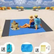 喜挖2店 沙灘墊戶外地墊可攜式超薄防潮墊超輕薄野餐薄款可機洗露營地