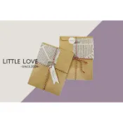 [ Little love ］明信片、卡片、信封包裝組(二入)