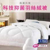 活動價~國際大廠~ 吸濕排汗舒眠西德科技雙人1.3kg羽絲絨被	B0801
