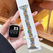 愛心 四葉草 彈力 小米手環 10 9 8 NFC 米10 mi9 錶帶 18mm 20mm 22mm