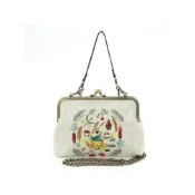 (店+)兔子刺繡口金包 肩揹手提兩用包 酷樂村