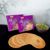 好運來 【滿庭香】24小時環保香環｜新山檀香｜低煙環保・室內適用｜E:04