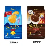 【江戶物語】(特價) Tohato 東鳩 SALTY 酥餅 發酵奶油/濃厚可可風味 海鹽餅乾 8枚入 奶油酥餅