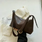 喜挖2店 ins斜後背包包女2025新款潮時尚復古餃子包小眾質感單肩腋下包