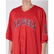 MLB Majestic LA Angles 洛杉磯 天使隊 Baseball Shirt 成人版 棒球衣