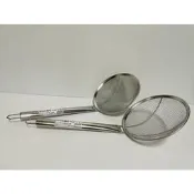 不銹鋼鋼柄網杓 8吋 細目 粗目 不銹鋼撈物網 油炸網 韓式撈麵網