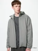【UNIQLO】男裝 防風防潑水刷毛連帽外套 486116