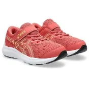 【asics 亞瑟士】運動鞋 童鞋 中童 大童 魔鬼氈 CONTEND 9 PS 粉 1014A338-704