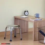 RICHOME 不銹鋼圓凳(高29CM) 圓凳 矮凳 小凳子 圓板凳 不銹鋼 CH1274