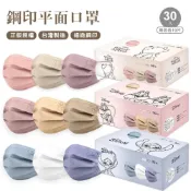 (店+)Disney 迪士尼 奇奇蒂蒂平面口罩(30入)口罩 史迪奇拋棄式口罩 小熊維尼成人平面口罩【ONEDER 旺達棉品】