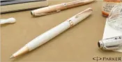 PARKER 派克  SONNET新款新商籟原創系列珍珠白原子筆