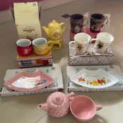 7-11 拉拉熊 陶瓷 茶壺 茶杯 對杯 馬克杯 陶瓷杯 攪拌棒 湯匙 陶瓷盤 點心盤