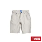 EDWIN 男款 EDGE JERSEYS 迦績 合身牛仔短褲(淺灰色)
