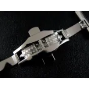 皮錶帶專用16mm 18mm 20mm  22mm台灣品牌CW,不銹鋼精製魚鱗紋按壓彈片式錶帶扣蝴蝶扣,飛機扣,折疊扣