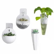 (店+)【咪咪購物】壁掛式花盆｜一入(歐式花盆 迷你花盆 廁所壁掛 裝飾 吊掛盆栽 吊籃花盆 懸掛花盆 掛壁盆栽 壁掛花架 掛盆 吊盆 花盆)
