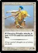魔法部屋MTG單卡售Portal 入門 一版 Charging Paladin 衝鋒神聖武士 U卡【英文Mint】