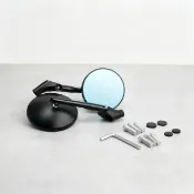 【MorTer】機車通用型後照鏡｜大圓鏡 防眩光藍鏡 可調 後視鏡 照後鏡 JET SL Force 勁戰 DRG MMBCU KR