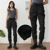(店+)NEWLOVER牛仔時尚   率性迷彩街頭風 鬆緊腰束口褲 S-XL 牛仔褲 哈倫男友褲 彈性長褲 161-9378
