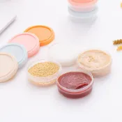 臺製🌗圓形小盒子 透明迷你PP盒 戶外 露營 便攜調料瓶罐 家用 醬汁 果醬 密封盒 畢業生日禮物 Ins潮韓國