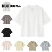 【MUJI 無印良品】女涼感圓領寬版短袖T恤