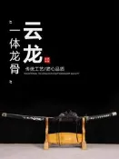 【龍泉寶劍】5160鋼鏡面一體鍛打太刀未開刃日式武士刀適合收藏訓練龍泉劍真刀