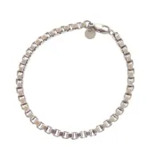 【DOKODEMO】Tiffany & Co.) 威尼斯鍊式純銀 925 手鍊，銀色 0916 [二手] 品相極佳
