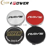 5專用於60MM通用輪轂蓋 RAYS標誌輪圈蓋 VOLK RACING貼紙改裝輪蓋 55MM內徑防塵中心蓋子