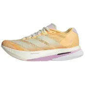 (店+)【adidas 愛迪達】KK1291 adidas Adizero Boston 13 舒適貼合回彈支撐透氣跑步鞋 女款 淺橙白 愛迪達女鞋 運動鞋女 女鞋