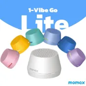 【MOMAX】1-Vibe Go Lite 馬卡龍磁吸無線音箱 防水喇叭 迷你喇叭 攜帶式藍牙喇叭 藍芽喇叭