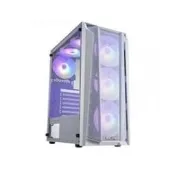 【PChome 24h購物】Mavoly 松聖【荔枝】玻璃透側 ATX電腦機殼《白》 R99N