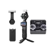 momo獨家【DJI】OSMO POCKET 4P VLOG套裝全配大禮包(3代續航手柄+補光燈+MIC MINI 2麥克風)公司貨