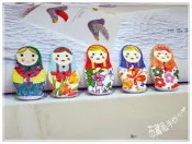 ★布藏私小舖★俄羅斯娃娃彩繪木釦套組/造型木扣/DIY布藝手工輔料/拼布材料/(四個一組*隨機出貨)
