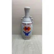中華民國69年國慶馬祖酒場空酒瓶 慶祝中華民國國慶空酒瓶 國慶酒瓶 老酒瓶 收藏擺飾 居家裝飾 二手