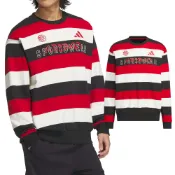 Adidas CM ST Sweat 男款 女款 黑白紅色 運動 休閒 中性 上衣 大學T 磨毛 長袖 JZ4201
